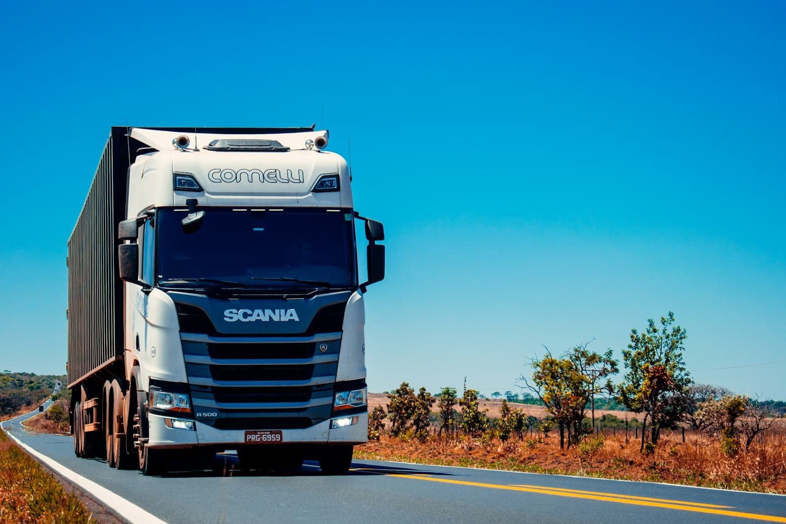 Delivery truck on the road for regional fleet ops